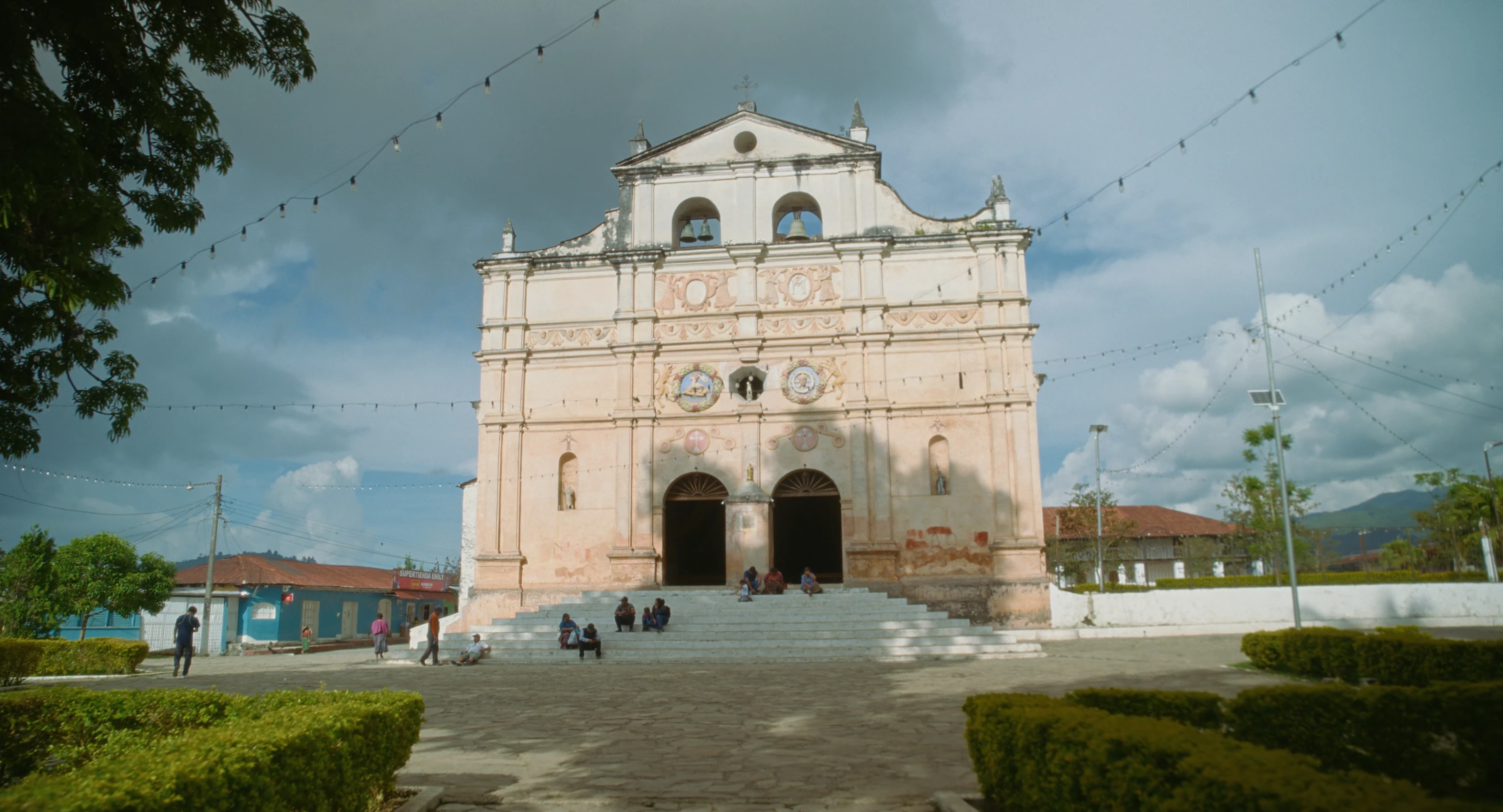 A church in Guatemala beneath an open sky.